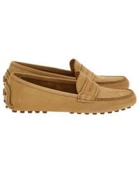 Ferragamo - Iside Driver Moccasins With Logo - Lyst