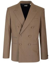 Burberry - Lee Double-Breasted Wool Blazer, Brand Size 44R (Us - Lyst