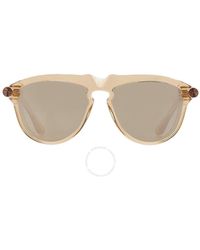 Burberry - Light Brown Mirrored Gold Pilot Sunglasses Be4417u 40635a 58 - Lyst