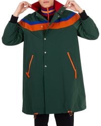Kolor - Colorblock Nylon Long Jacket, Brand Size 1 - Lyst