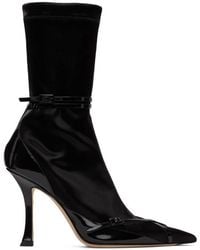 Jimmy Choo - X Mugler Techno Jersey Ankle Boots, Brand Size 35 Us - Lyst