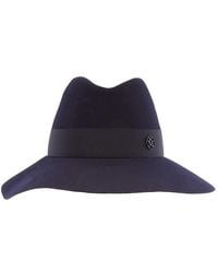 Maison Michel - Ladies Kate Wool Felt Fedora Hat - Lyst