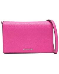 Michael Kors - Jet Set Medium Leather Crossbody Bag - Lyst