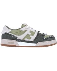 Fendi - Match Denim Low-Top Sneakers, Brand Size 6 Us - Lyst