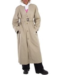Balenciaga - Ladies Military Belted Cotton Trench Coat, Brand Size 34 (Us - Lyst