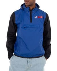 Comme des Garçons - Cdg Play Half Zip Colorblock K-Way Jacket - Lyst