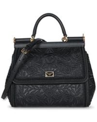 Dolce & Gabbana - Dolce & Gabbana Leather Medium Sicily Handbag - Lyst