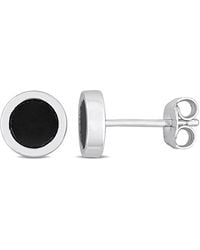 Amour - 5/8 Ct Tgw Hematite Stud Earrings - Lyst