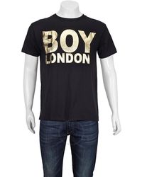 BOY London - Black / Gold Tee - Lyst