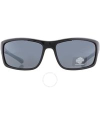 Harley Davidson - Smoke Mirror Wrap Sunglasses Hd0671s 01c 63 - Lyst