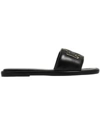 Tory Burch - Double T Padded Sport Slide Sandals - Lyst