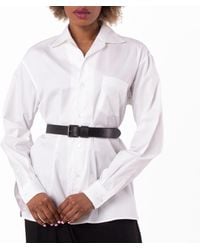 Bally - Embroidered Logo Button-Up Shirt - Lyst