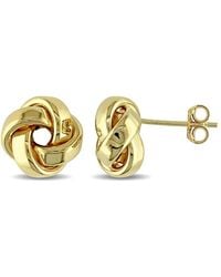 Amour - 10Mm Love Knot Stud Earrings - Lyst