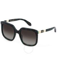 Carolina Herrera - Grey Gradient Square Sunglasses Shn627m 0921 54 - Lyst