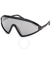 Tom Ford - Lorna Smoke Mirror Shield Sunglasses Ft1121 01c 00 - Lyst