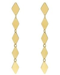 Tresorra - 14K Mirror Kite Link Drop Earrings - Lyst