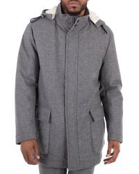 BOSS - Detachable Hood Long Sleeve Coat, Brand Size 50 (Us - Lyst