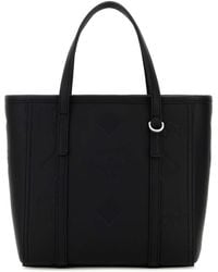 MCM - Black Leather Mini Toni Handbag - Lyst