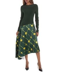 Burberry - Dandelion Asymmetric-Skirt Dress, Brand Size 12 Us - Lyst