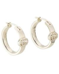 Gucci - Interlocking G Hoop Earrings - Lyst