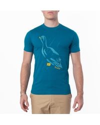 Burberry - Duck Print Cotton Jersey T-Shirt - Lyst
