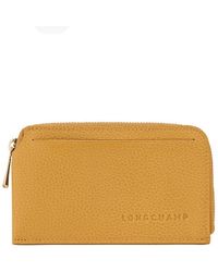 Longchamp - Le Foulonne Leather Card Holder - Lyst