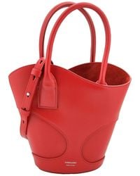Ferragamo - Cut-Out Detailing Leather Tote Bag - Lyst