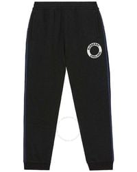 Burberry - Graphic Logo Applique Cotton jogging Pants - Lyst