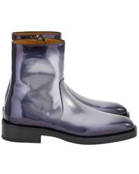 Ferragamo - Gerin Leather Zip Boots - Lyst