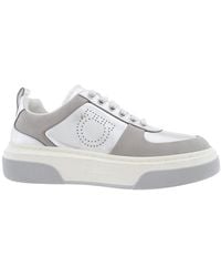 Ferragamo - Ferragamo Cassina Low-Top Gancini Sneakers - Lyst