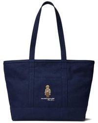 Polo Ralph Lauren - Polo Bear Canvas Tote Bag - Lyst