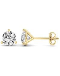 Mure And Co - 2Ctw Round Shaped Lab Grown Diamond (F/Vs) Stud Earrings - Lyst