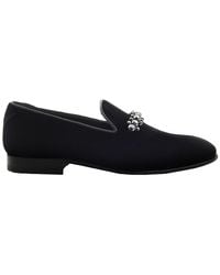 Jimmy Choo - Thame Crystal-Embellished Loafers, Brand Size 42 Us - Lyst