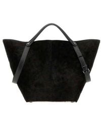 Maison Margiela - Printed Calf Hair Dress-Age Shopping Bag Blackleopardblack Borse A Mano - Lyst