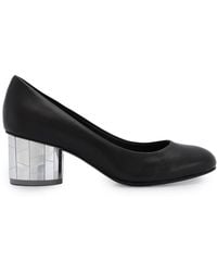 Ferragamo - Salvatore Ladies Farrah Mirrored Heel Pump Shoes, Size 6.5 - Lyst