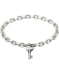Gucci - Trademark Sterling Bracelet Size 17 - Lyst