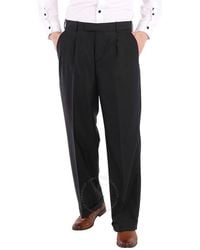 Burberry - Wool Mohair Wide-leg Tailored Trousers - Lyst