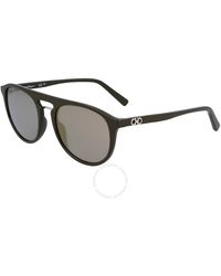 Ferragamo - Grey Oval Sunglasses Sf1090s 324 54 - Lyst