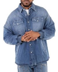 McQueen - Long Sleeve Denim Shirt, Brand Size 50 (Us - Lyst