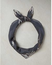 Brunello Cucinelli - Dark Silk Scarf - Lyst