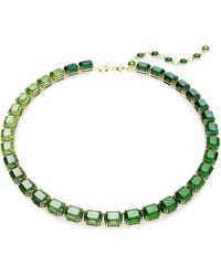 Swarovski - Millenia-Plated Tennis Necklace - Lyst