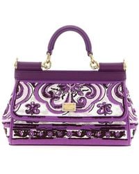 Dolce & Gabbana - Dolce & Gabbana Sicily Small Handbag - Lyst
