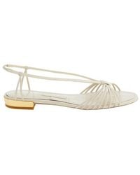 Ferragamo - Alexis Strappy Flat Sandals - Lyst