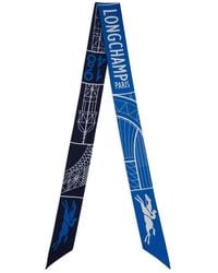 Longchamp - Eiffel Tower 1948 Silk Headband - Lyst