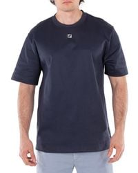 Fendi - Ff Metal Detail Cotton T-Shirt - Lyst