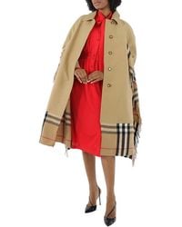 Burberry - Honey Cotton Gabardine Car Coat - Lyst