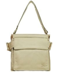 Burberry - Logo Embroidered Small Trench Messenger Bag - Lyst