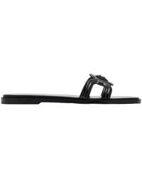 Versace - Medusa '95 Patent Flat Sandals - Lyst