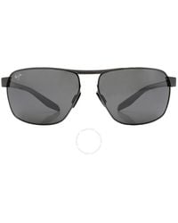 Maui Jim - The Bird Nuetral Grey Rectangular Sunglasses 835-02c 62 - Lyst