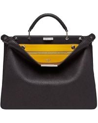 Fendi - Peekaboo Leather Briefcase - Lyst